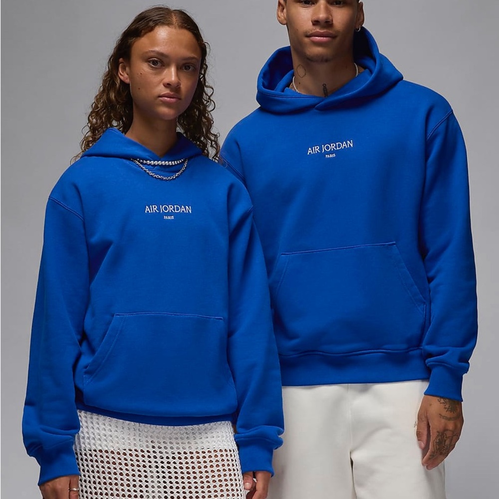 💙Air Jordan Paris Blue Men's Hoodie Wordmark